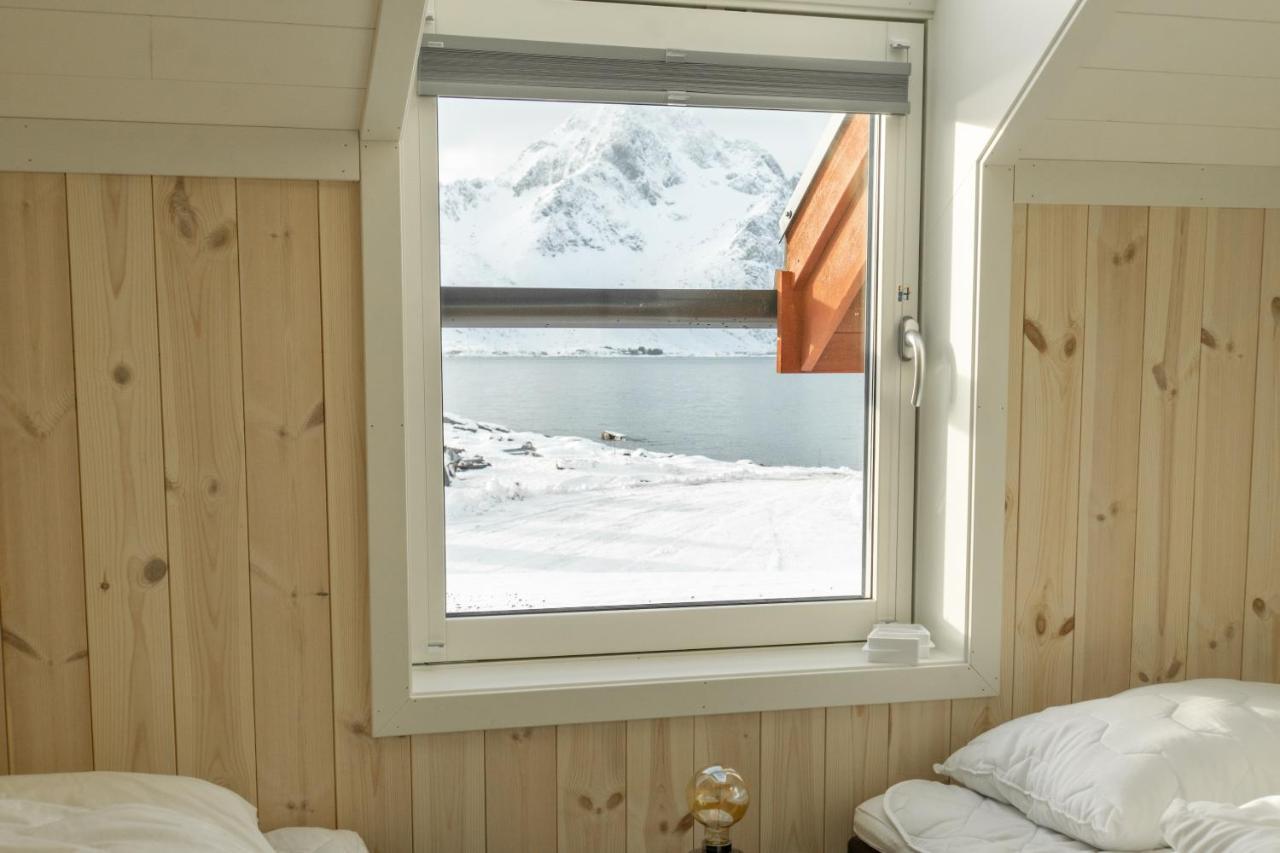Brand New Nappstraumen Seaview Cabin Villa Gravdal  Exteriör bild